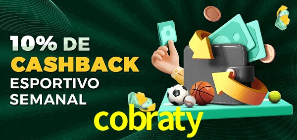 10% de bônus de cashback na cobraty